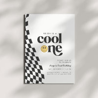 Premier anniversaire du cool One Boy À damiers Rét