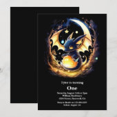 Invitation Premier anniversaire du dragon (Devant / Derrière)
