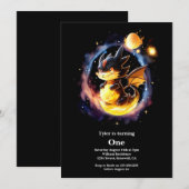 Invitation Premier anniversaire du dragon (Devant / Derrière)