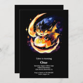 Invitation Premier anniversaire du dragon (Devant / Derrière)