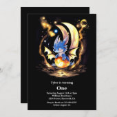 Invitation Premier anniversaire du dragon (Devant / Derrière)