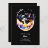 Invitation Premier anniversaire du dragon (Devant / Derrière)