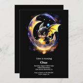 Invitation Premier anniversaire du dragon (Devant / Derrière)