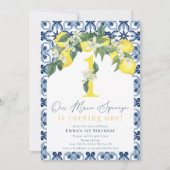 Invitation Premier anniversaire du Lemon Positano méditerrané (Devant)