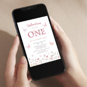 Invitation Premier anniversaire du papillon