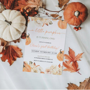 Invitation Premier anniversaire du petit Citrouille