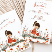 Invitation Premier anniversaire du petit Fleur sauvage