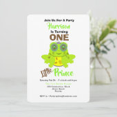 Invitation Premier anniversaire du petit prince mignon Age un (Debout devant)