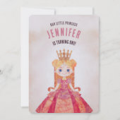Invitation Premier anniversaire du Royal Fairytale (Devant)
