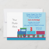 Invitation Premier anniversaire du train (Devant)