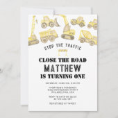 Invitation Premier anniversaire du véhicule de construction m (Devant)