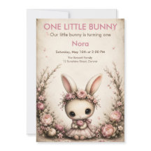 Premier Anniversaire d'un Petit Lapin - Animal de