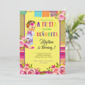 INVITATION PREMIER ANNIVERSAIRE FIESTA CARD MEXICAIN (Debout devant)