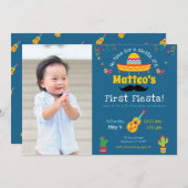 Invitation Premier anniversaire Fiesta Mexique Anniversaire I (Devant / Derrière)