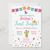 Invitation Premier anniversaire Fiesta Mexique Anniversaire I (Devant)