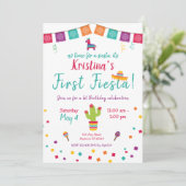 Invitation Premier anniversaire Fiesta Mexique Anniversaire I (Debout devant)