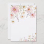 Invitation Premier anniversaire floral (Dos)