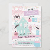 Invitation Premier anniversaire Halloween de Little Pumpkin p (Devant)