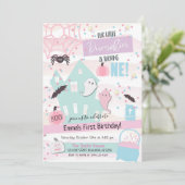 Invitation Premier anniversaire Halloween de Little Pumpkin p (Debout devant)