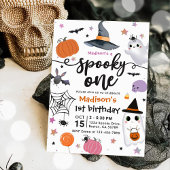 Invitation Premier anniversaire Halloween Spooky One