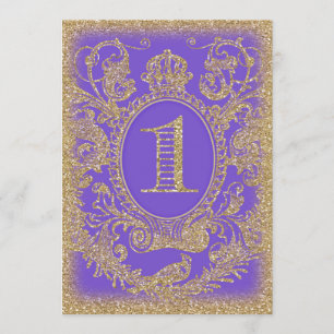 Invitation Premier anniversaire Il était une fois Princesse P