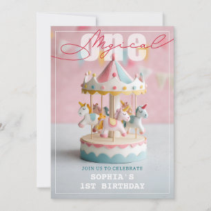 Invitation Premier anniversaire magique
