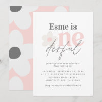 Premier anniversaire marguerite boho rétro rose gi