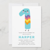 Invitation Premier anniversaire mignon et moderne - 1er anniv (Devant)