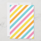 Invitation Premier anniversaire mignon et moderne - 1er anniv (Dos)