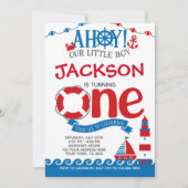 Invitation Premier anniversaire nautique (Devant)