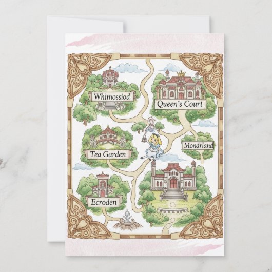 Invitation Premier anniversaire ONEderland Wonderland Thème I (Dos)