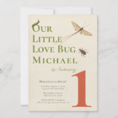 Invitation Premier anniversaire Petit Amour Bug Baby Invitati (Devant)