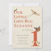 Invitation Premier anniversaire Petit Amour Bug Baby Invitati (Devant)