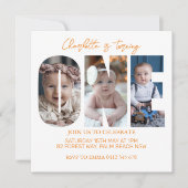 Invitation Premier anniversaire Photo minimum 1er anniversair (Devant)