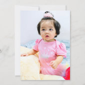 Invitation Premier anniversaire Photo Terre Tone Boho Arc-en- (Dos)