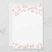 Invitation Premier anniversaire Princess Pink Gold Parties sc (Dos)