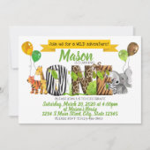 Invitation Premier anniversaire Safari (Devant)