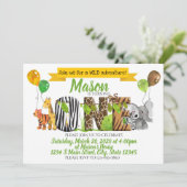 Invitation Premier anniversaire Safari (Debout devant)