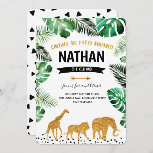 Jungle Invitations Faire Part Zazzle