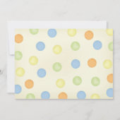 Invitation Premier Anniversaire Simple Sexe Neutral Points Me (Dos)