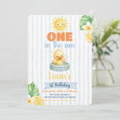 Invitation Premier anniversaire sous le soleil (Debout devant)