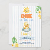 Invitation Premier anniversaire sous le soleil (Devant)