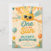 Invitation Premier anniversaire sous le soleil (Devant)