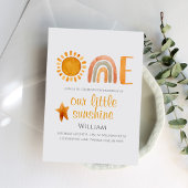 Invitation Premier anniversaire Sun et Rainbow Boho