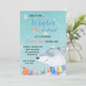 Invitation Premier Anniversaire Winter Onederland (Debout devant)