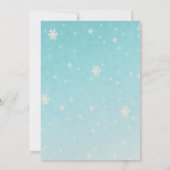 Invitation Premier Anniversaire Winter Onederland (Dos)