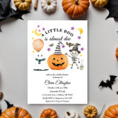 Invitation Premier Baby shower d'Halloween du petit Citrouill