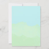 Invitation Premier bébé requin sous le bleu de la mer (Dos)