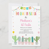 Invitation Premier Cactus Fiesta Succulent Anniversaire (Devant)