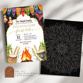 Invitation Premier feu de joie Lohri de mariage indien